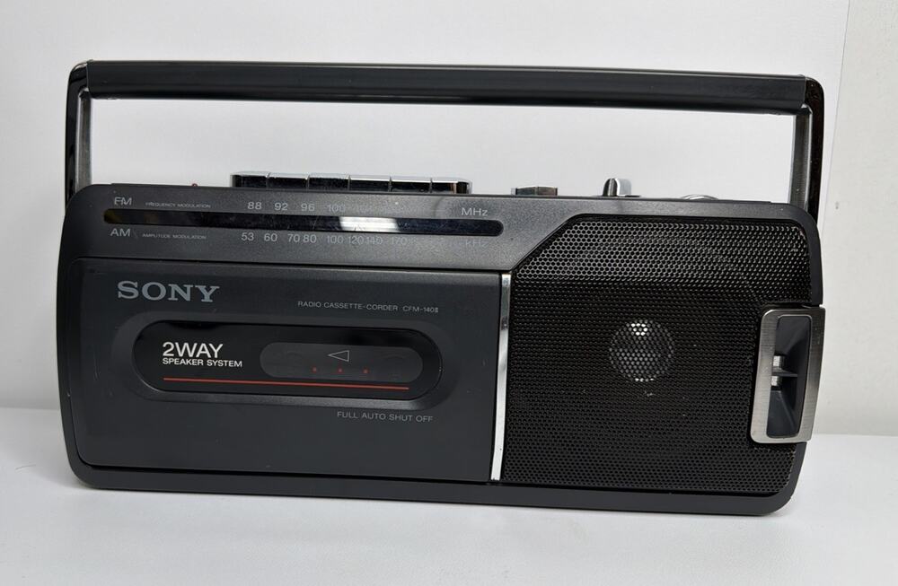 Vintage Sony CFM-140 II AM/FM Radio Cassette Recorder Boombox – Radio Works